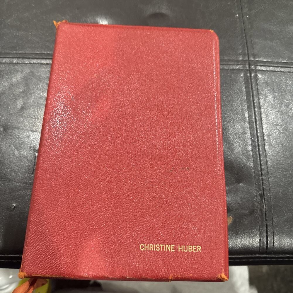Scofield Reference Bible KJV 1917 Vintage Oxford Red Hardcover Christine Hube